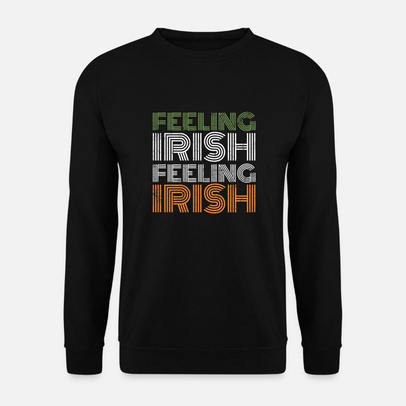 Feeling Irish Retro - Unisex Pullover - Schwarz