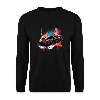 Color Racer - Unisex Pullover - Schwarz - Vorne - Alina (178cm) & Michal (187cm)