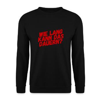 das geht doch schnell - Unisex Pullover - Schwarz - Vorne - Alina (178cm) & Michal (187cm)