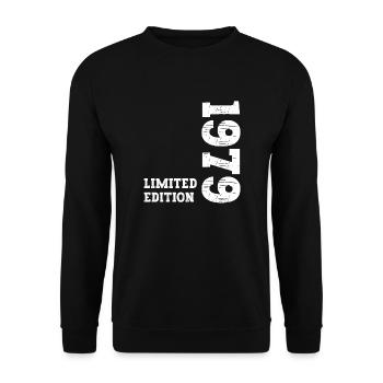 Millésime 1979 - Sweat-shirt Unisexe - noir - Devant - Alina (178cm) & Michal (187cm)