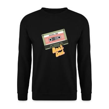 1985 Best Dad - Unisex Pullover - Schwarz - Vorne - Alina (178cm) & Michal (187cm)