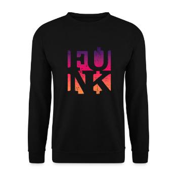 Funk Funky Vintage - Unisex Pullover - Schwarz - Vorne - Alina (178cm) & Michal (187cm)