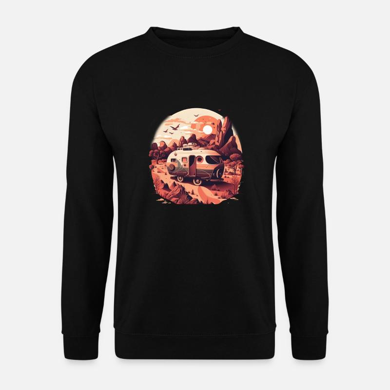 Bus Camping Adventure Outback Australia - Unisex Sweatshirt - black