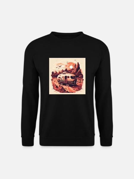 Bus Camping Adventure Outback Australia - Unisex Sweatshirt - black