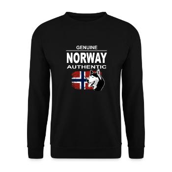 Norway Adventures - Norway Flag & Hus - Sweat-shirt Unisexe - noir - Devant - Alina (178cm) & Michal (187cm)