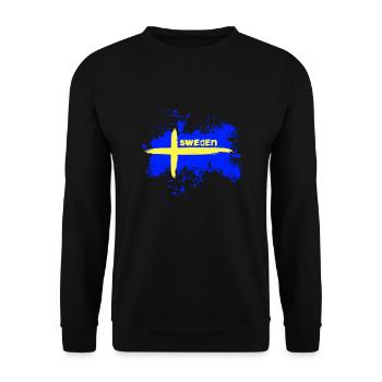 Drapeau de la Suède/Drapeau - Sweat-shirt Unisexe - noir - Devant - Alina (178cm) & Michal (187cm)