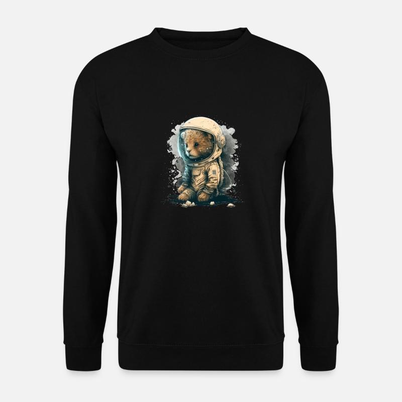 Ein süßer Astronauten-Löwe - Unisex Pullover - Schwarz