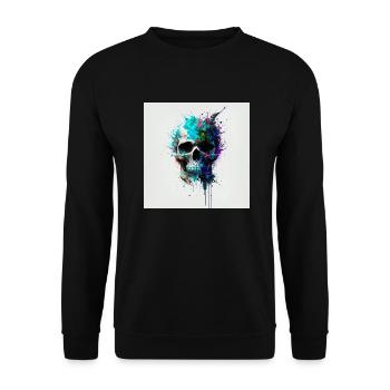 Crane abstrait n°5 - Sweat-shirt Unisexe - noir - Devant - Alina (178cm) & Michal (187cm)