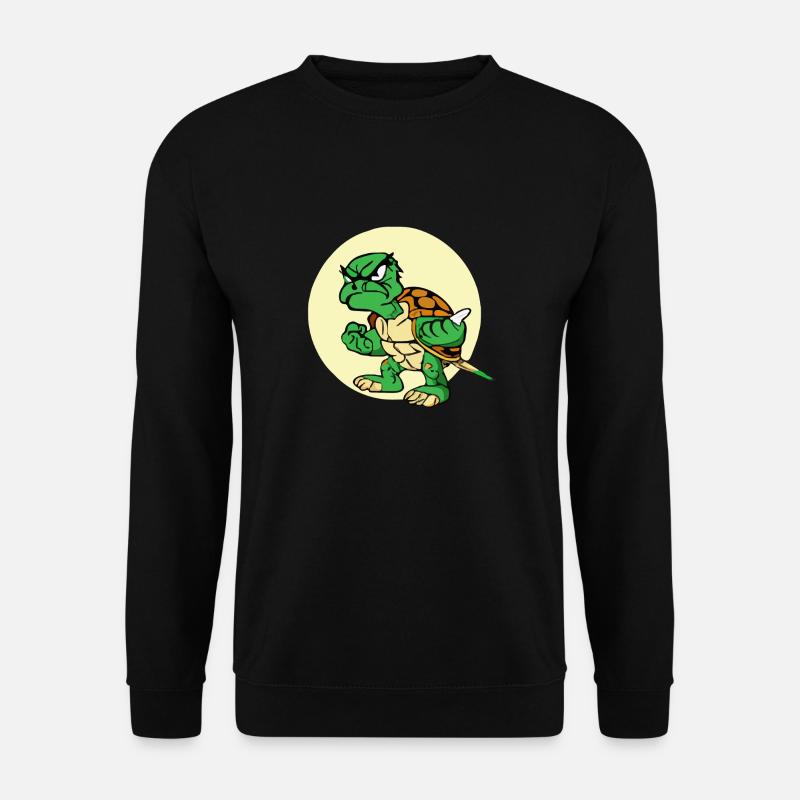 Lili the grumpy turtle - Unisex Sweatshirt - black