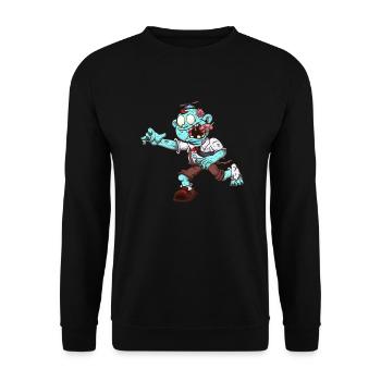 Chubby Zombie Kid - Unisex Sweatshirt - black - Front - Alina (178cm) & Michal (187cm)