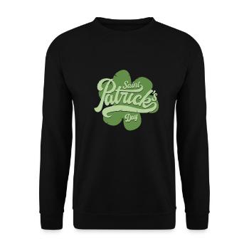 Saint Patrick s Day - Sweat-shirt Unisexe - noir - Devant - Alina (178cm) & Michal (187cm)