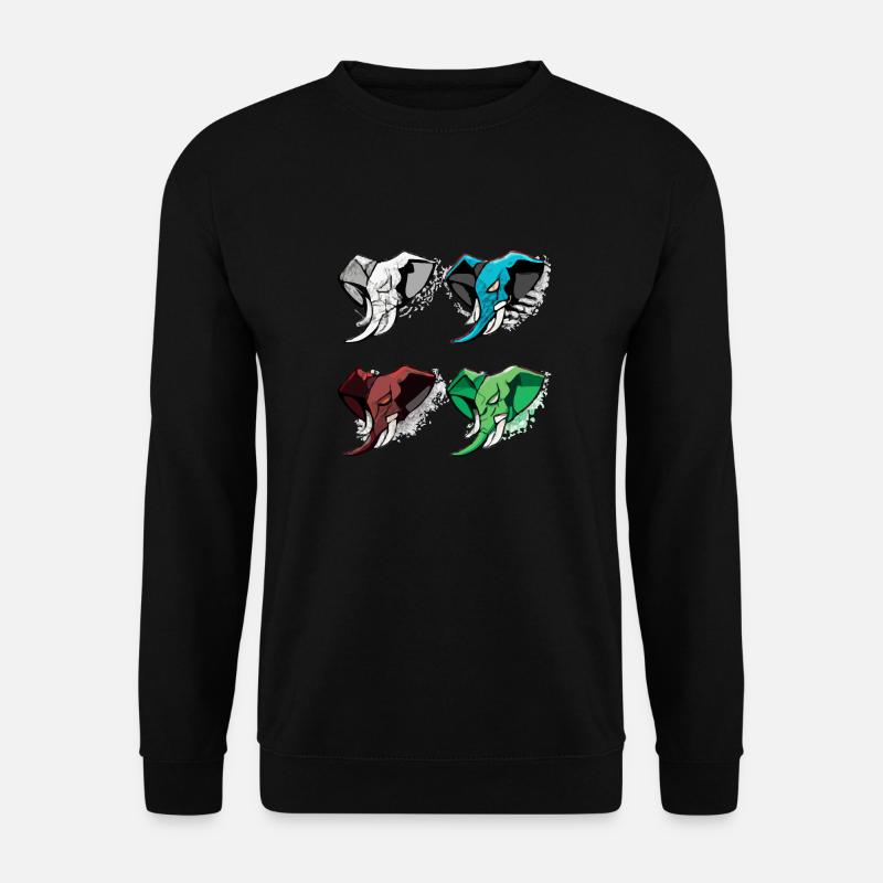 Die 4 Elefanten - Unisex Pullover - Schwarz