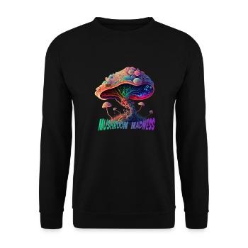 Folie des champignons - Sweat-shirt Unisexe - noir - Devant - Alina (178cm) & Michal (187cm)