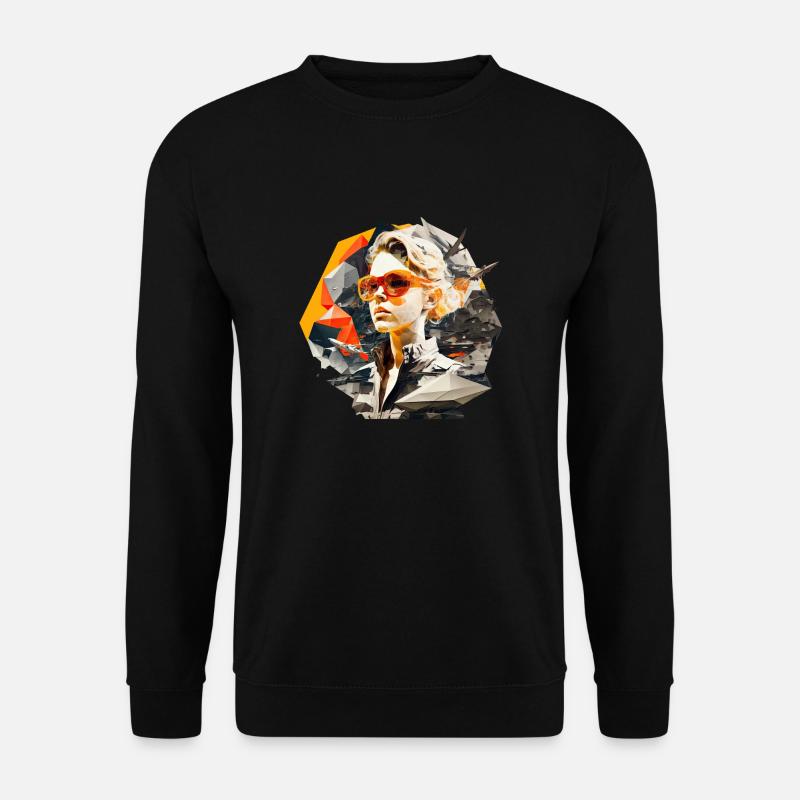 Retro Flash No35 - Unisex Pullover - Schwarz