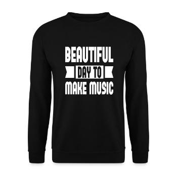 Belle journée pour faire de la musique - Sweat-shirt Unisexe - noir - Devant - Alina (178cm) & Michal (187cm)