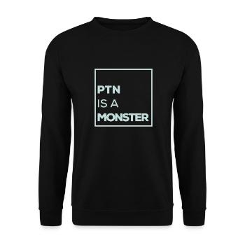 PTN is a Monster LGBT 6 - Unisex Pullover - Schwarz - Vorne - Alina (178cm) & Michal (187cm)