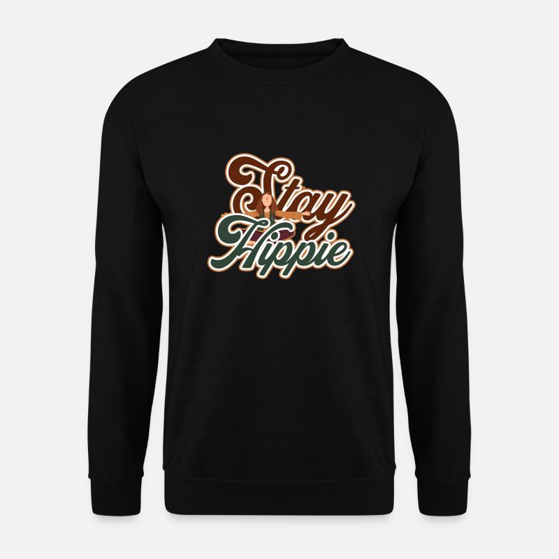 Hippie - Unisex Pullover - Schwarz