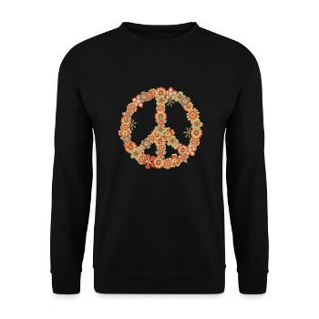 Hippy - Unisex Sweatshirt - black - Front - Alina (178cm) & Michal (187cm)