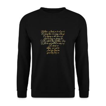 mothers day - Unisex Sweatshirt - black - Front - Alina (178cm) & Michal (187cm)
