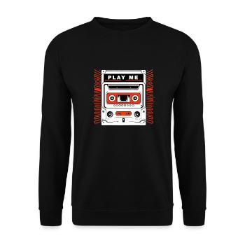 Play Me MBP tape - Unisex Sweatshirt - black - Front - Alina (178cm) & Michal (187cm)