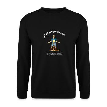Je ne suis pas un génie - Sweat-shirt Unisexe - noir - Devant - Alina (178cm) & Michal (187cm)