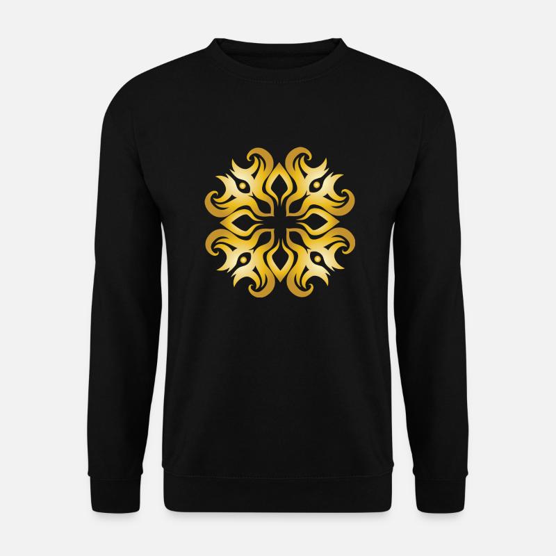 Symbol Geschenk Ornament Ethnic Spirit Art Orient - Unisex Pullover - Schwarz