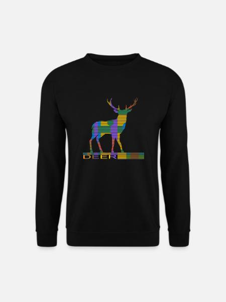 Hirsch - Unisex Pullover - Schwarz