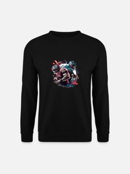 American Football - Spieler - Logo - Touchdown - Unisex Pullover - Schwarz
