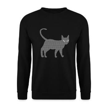 Chat structurel - Sweat-shirt Unisexe - noir - Devant - Alina (178cm) & Michal (187cm)