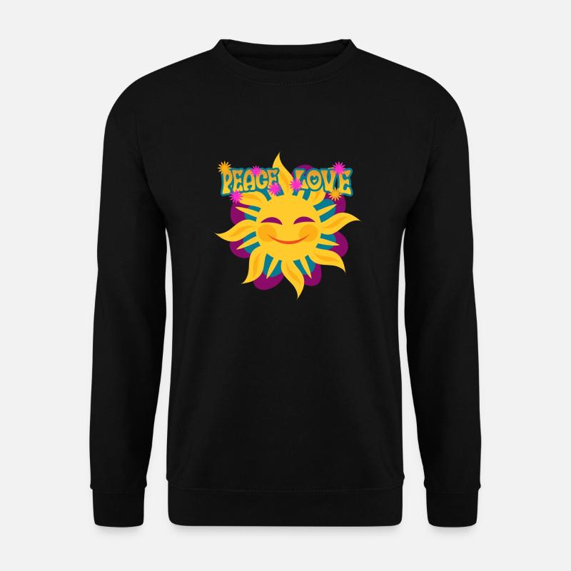 Hippie - Unisex Pullover - Schwarz