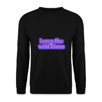 Leave the wild alone - Unisex Sweatshirt - black - Front - Alina (178cm) & Michal (187cm)