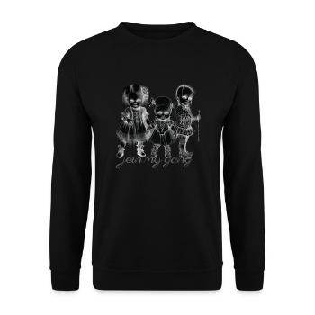 Goth babys schwarz Gothic Familie Kinder - Unisex Pullover - Schwarz - Vorne - Alina (178cm) & Michal (187cm)