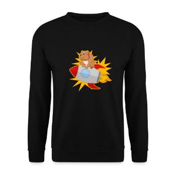animal - Unisex Pullover - Schwarz - Vorne - Alina (178cm) & Michal (187cm)