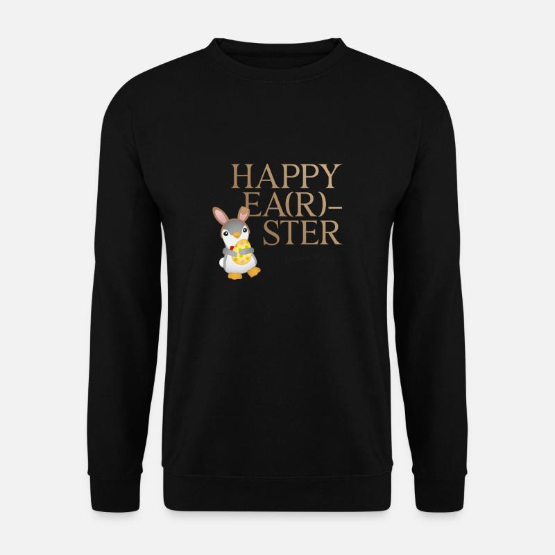 Happy Earster from Pingi - Unisex Pullover - Schwarz