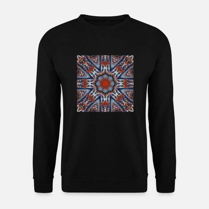 Plastisches 3D Fraktal - Unisex Pullover - Schwarz