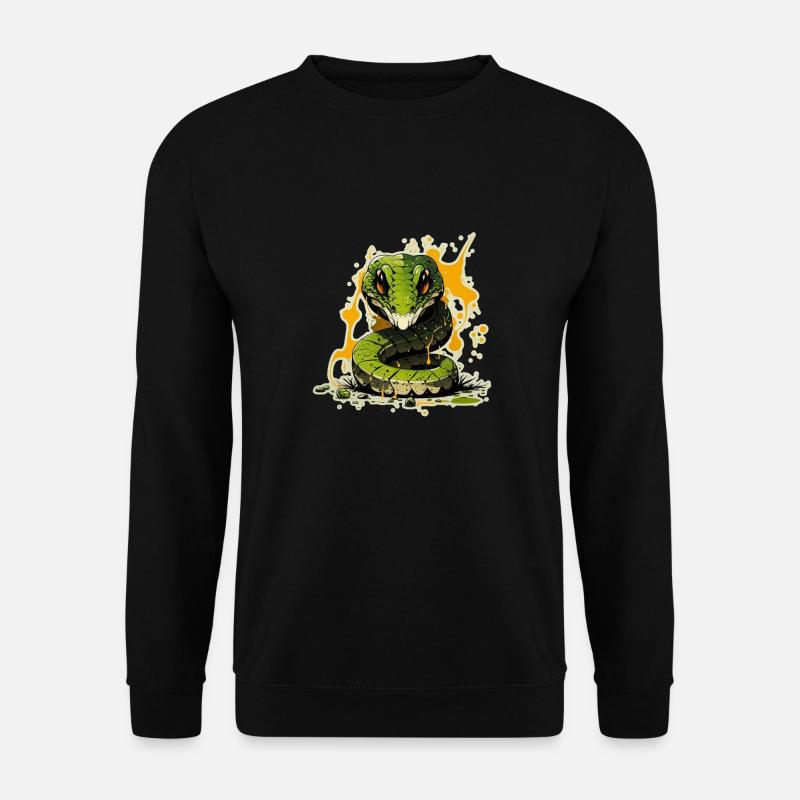 Schlange - Unisex Pullover - Schwarz