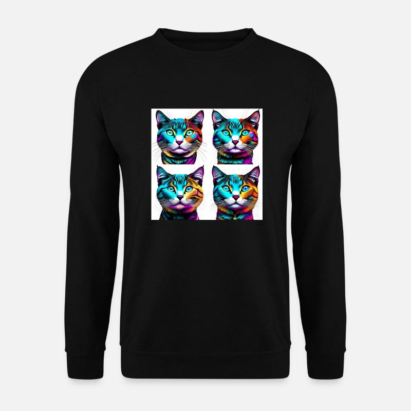 funky kittens - Unisex Sweatshirt - black