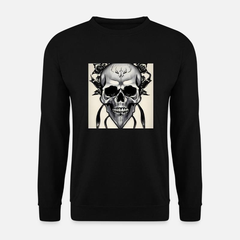 Gothic Totenkopf - Unisex Pullover - Schwarz
