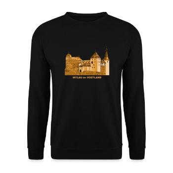 Château de Mylau Château Vogtland Saxe Reichenbach - Sweat-shirt Unisexe - noir - Devant - Alina (178cm) & Michal (187cm)