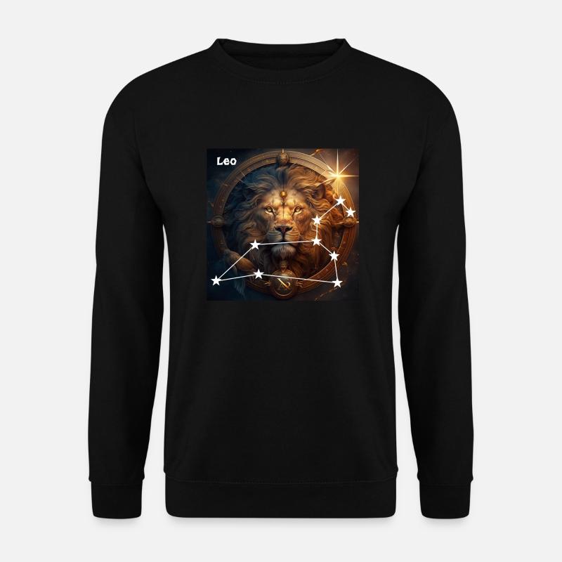 Sternzeichen Löwe - Unisex Pullover - Schwarz