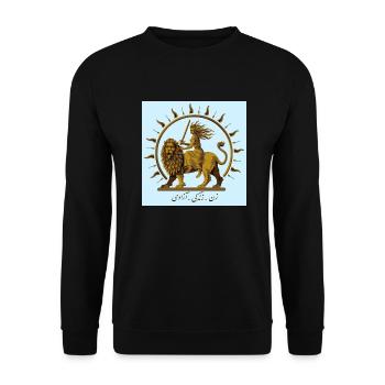 Zan Zendegi Azadi - Unisex Pullover - Schwarz - Vorne - Alina (178cm) & Michal (187cm)