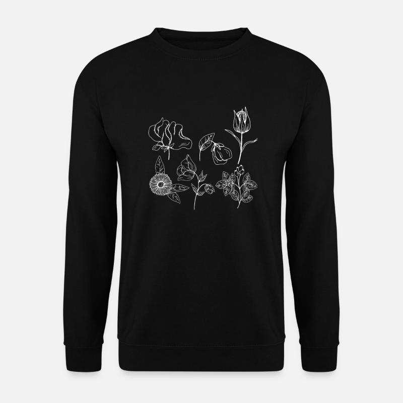Minimalist flower group - Unisex Sweatshirt - black