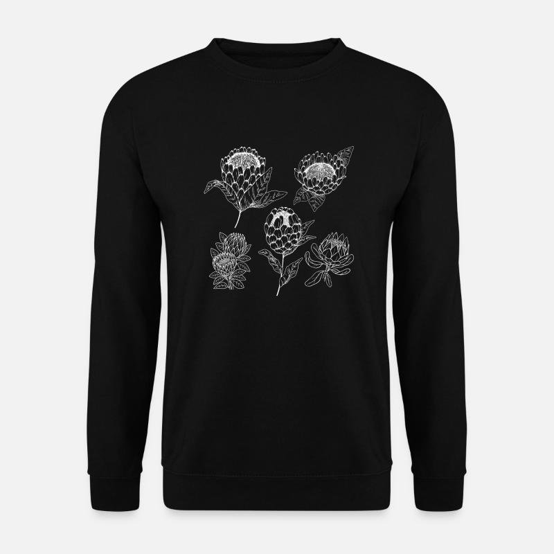 Protea flower group - Unisex Sweatshirt - black
