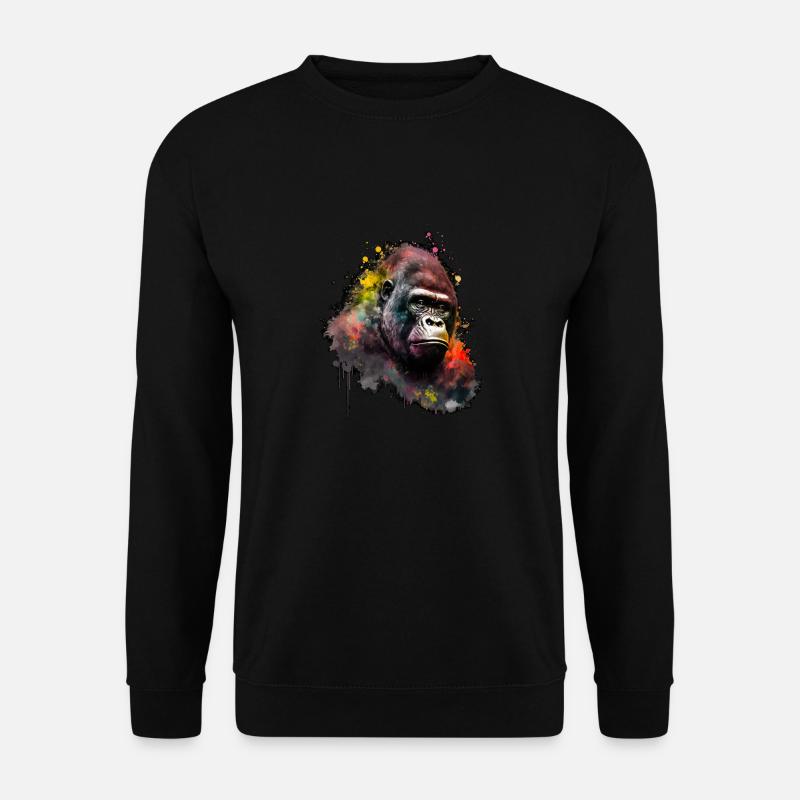 Abstract Gorilla n°3 - Unisex Pullover - Schwarz