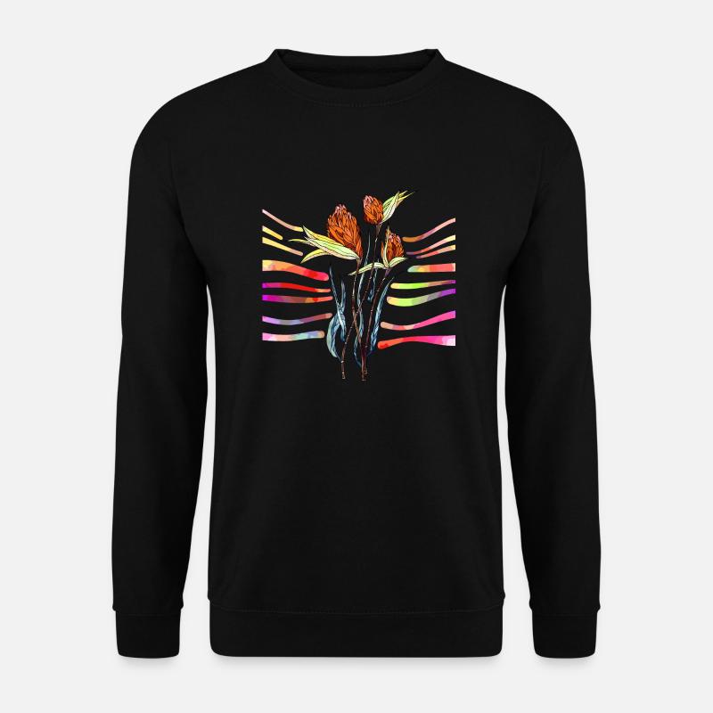 Blumen - Unisex Pullover - Schwarz