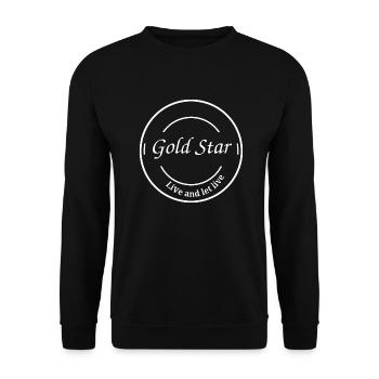 Design Logo Text - Unisex Sweatshirt - black - Front - Alina (178cm) & Michal (187cm)