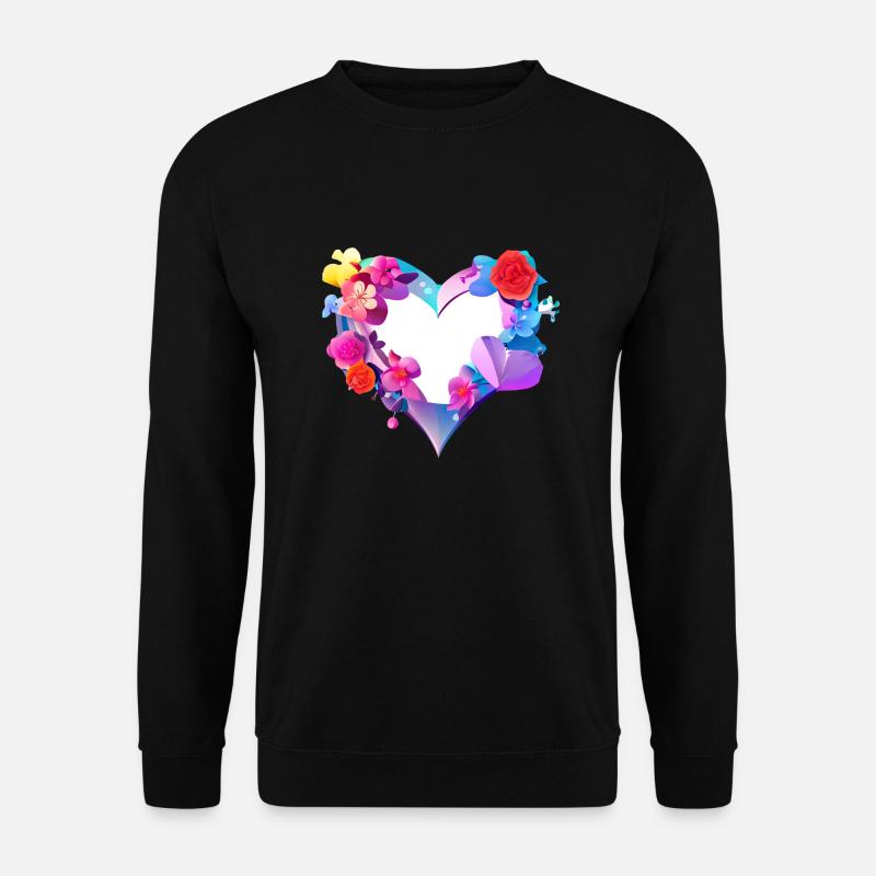 Valentinstag Muttertag Hochzeit Liebe Verlobung - Unisex Pullover - Schwarz