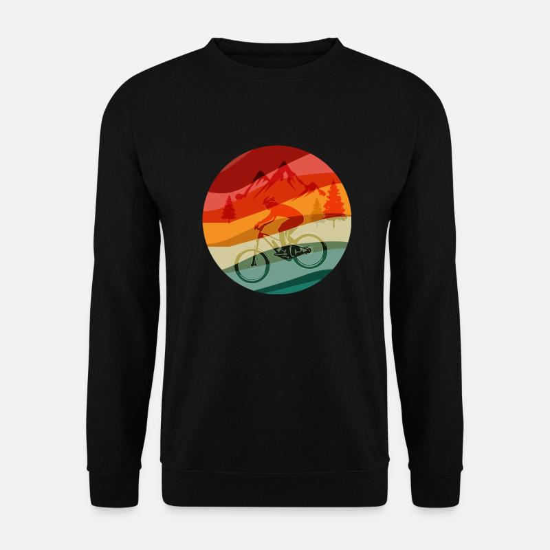MTB Retro design - Unisex Sweatshirt - black