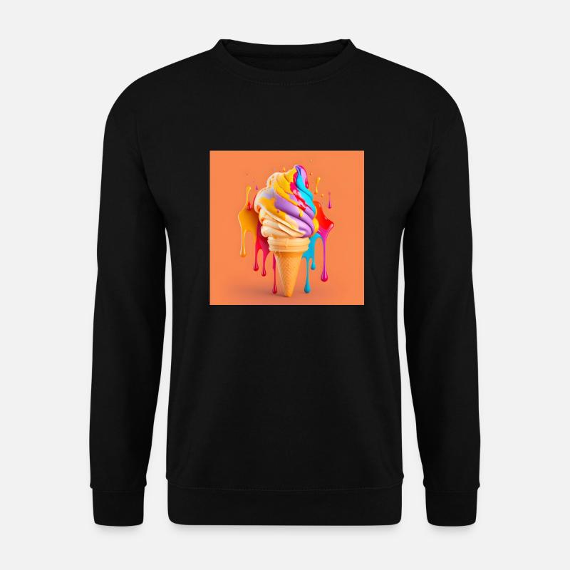 Eis mit Farbspritzern gegen - Unisex Pullover - Schwarz