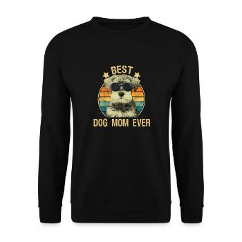 Best Dog Mom Ever - Unisex Sweatshirt - black - Front - Alina (178cm) & Michal (187cm)